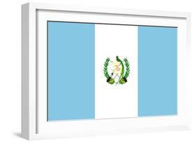 Sovereign State Flag Of Country Of Guatemala In Official Colors-Speedfighter-Framed Art Print