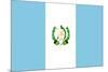 Sovereign State Flag Of Country Of Guatemala In Official Colors-Speedfighter-Mounted Art Print