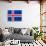 Sovereign State Flag Of Country Of Iceland In Official Colors-Speedfighter-Stretched Canvas displayed on a wall