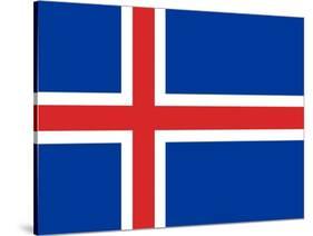 Sovereign State Flag Of Country Of Iceland In Official Colors-Speedfighter-Stretched Canvas