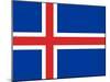 Sovereign State Flag Of Country Of Iceland In Official Colors-Speedfighter-Mounted Art Print