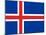 Sovereign State Flag Of Country Of Iceland In Official Colors-Speedfighter-Mounted Art Print