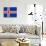 Sovereign State Flag Of Country Of Iceland In Official Colors-Speedfighter-Art Print displayed on a wall