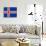 Sovereign State Flag Of Country Of Iceland In Official Colors-Speedfighter-Mounted Art Print displayed on a wall