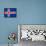 Sovereign State Flag Of Country Of Iceland In Official Colors-Speedfighter-Framed Stretched Canvas displayed on a wall