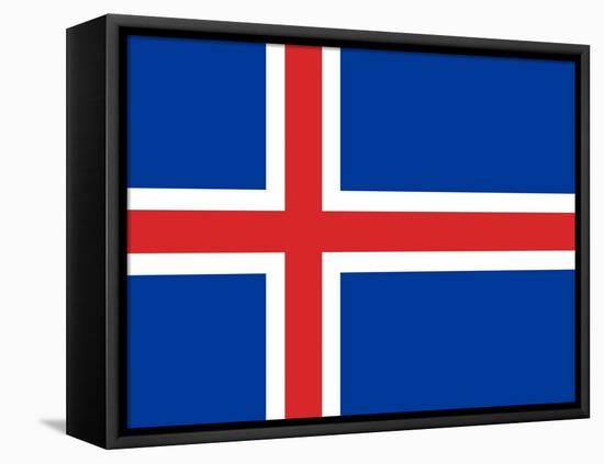 Sovereign State Flag Of Country Of Iceland In Official Colors-Speedfighter-Framed Stretched Canvas