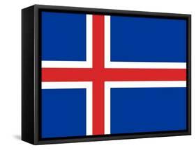 Sovereign State Flag Of Country Of Iceland In Official Colors-Speedfighter-Framed Stretched Canvas