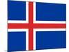 Sovereign State Flag Of Country Of Iceland In Official Colors-Speedfighter-Mounted Art Print