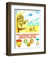 Soviet Agricultural Poster-null-Framed Giclee Print