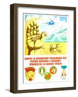 Soviet Agricultural Poster-null-Framed Giclee Print