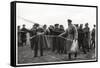 Soviet Airship Landing Crew, Moscow, USSR, 1930-null-Framed Stretched Canvas