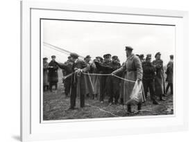 Soviet Airship Landing Crew, Moscow, USSR, 1930-null-Framed Giclee Print