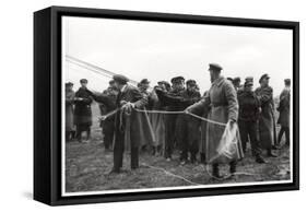 Soviet Airship Landing Crew, Moscow, USSR, 1930-null-Framed Stretched Canvas