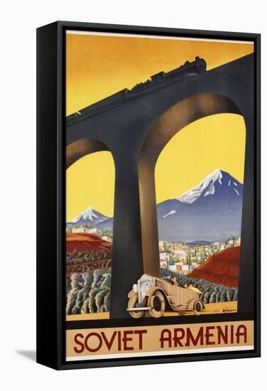 Soviet Armenia Poster-null-Framed Stretched Canvas