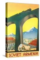 Soviet Armenia Travel Poster-null-Stretched Canvas