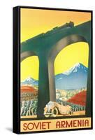 Soviet Armenia Travel Poster-null-Framed Stretched Canvas