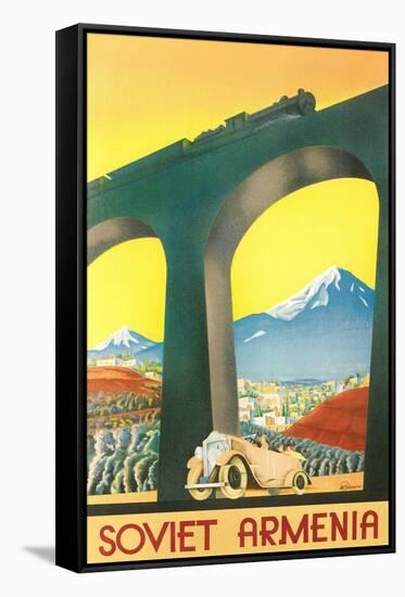 Soviet Armenia Travel Poster-null-Framed Stretched Canvas