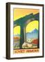 Soviet Armenia Travel Poster-null-Framed Art Print