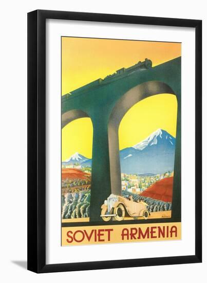 Soviet Armenia Travel Poster-null-Framed Art Print