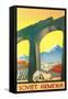 Soviet Armenia Travel Poster-null-Framed Stretched Canvas