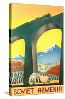 Soviet Armenia Travel Poster-null-Stretched Canvas