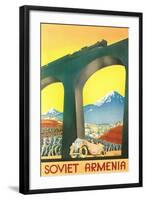 Soviet Armenia Travel Poster-null-Framed Art Print