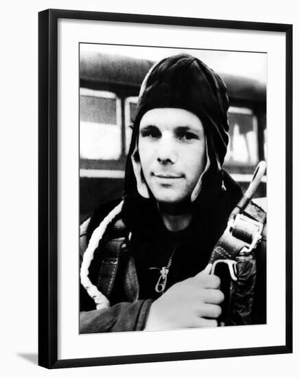 Soviet Astronaut, Yuri Gagarin. 1961-null-Framed Photo