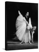 Soviet Ballerina Galina Ulanova Performing in Ballet "Giselle" at the Bolshoi Theater-Howard Sochurek-Stretched Canvas