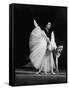 Soviet Ballerina Galina Ulanova Performing in Ballet "Giselle" at the Bolshoi Theater-Howard Sochurek-Framed Stretched Canvas