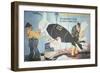 Soviet Cartoon Depicting the Usa Disguising its Nuclear Threat as the Dove of Peace-null-Framed Giclee Print