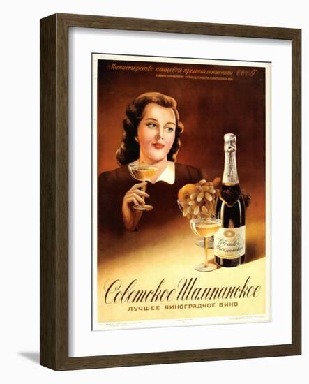 Soviet Champagne-null-Framed Art Print