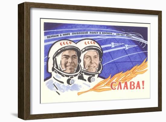 Soviet Cosmonauts-null-Framed Art Print