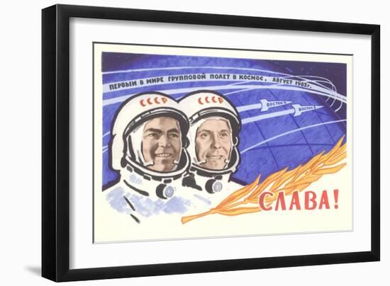 Soviet Cosmonauts-null-Framed Art Print