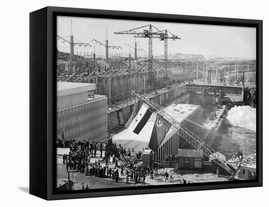 Soviet-Egyptian Ceremonies at the Aswan Dam-null-Framed Stretched Canvas