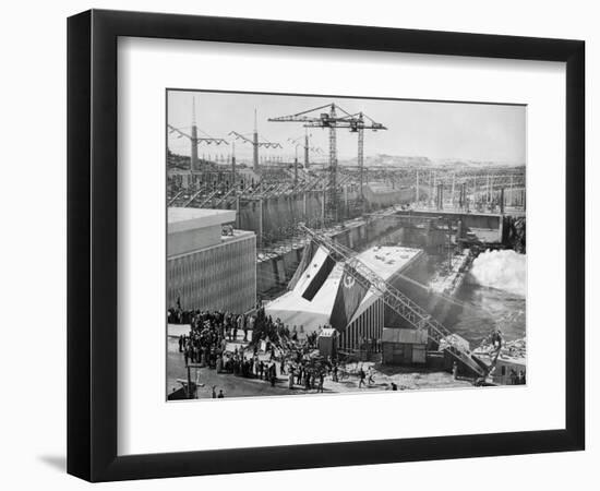 Soviet-Egyptian Ceremonies at the Aswan Dam-null-Framed Photographic Print