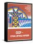 Soviet Energy Poster-null-Framed Stretched Canvas