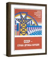 Soviet Energy Poster-null-Framed Giclee Print