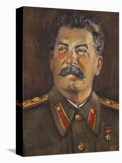 Soviet-Era Art, M.J.V. Stalin By Johannes Saal, 1952, Art Museum of Estonia, Tallinn, Estonia-Walter Bibikow-Stretched Canvas
