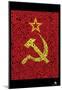 Soviet Flag Text Poster-null-Mounted Poster