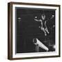 Soviet Gymnast Larisa Latnina in US Soviet Meet at West Chester State Teachers' College-George Silk-Framed Photographic Print