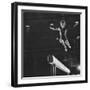 Soviet Gymnast Larisa Latnina in US Soviet Meet at West Chester State Teachers' College-George Silk-Framed Photographic Print