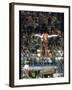 Soviet Gymnast Olga Korbut in Action on the Balance Beam at the Summer Olympics-John Dominis-Framed Premium Photographic Print