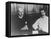 Soviet Leader Josef Stalin with French Writer Romain Rolland, Moscow, USSR, 28 June 1935-null-Framed Stretched Canvas