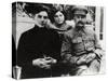 Soviet Leader Josef Stalin with His Son Vasily and Daughter Svetlana, 1930S-Pyotr Otsup-Stretched Canvas