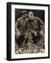 Soviet Leader Joseph Stalin and Author Maxim Gorky, Moscow, USSR, 1931-null-Framed Giclee Print