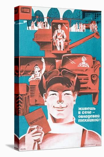 Soviet Mechanisation of Agriculture Poster-null-Stretched Canvas