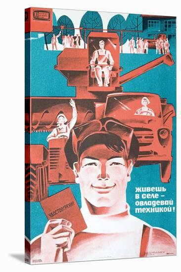 Soviet Mechanisation of Agriculture Poster-null-Stretched Canvas