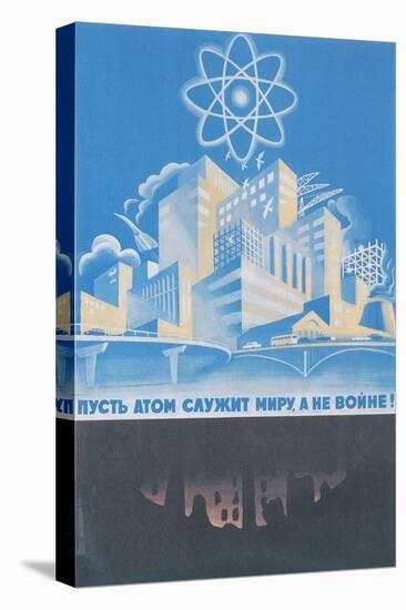 Soviet Nuclear Power Poster-null-Stretched Canvas