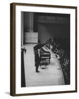 Soviet Pianist, Sviatoslav Richter, on Stage During His Tour-null-Framed Premium Photographic Print