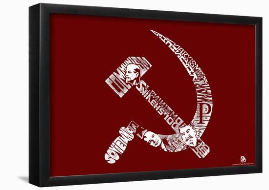 Soviet Pics and Text Poster-null-Framed Poster
